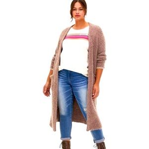 Torrid Popcorn Duster open front sweater